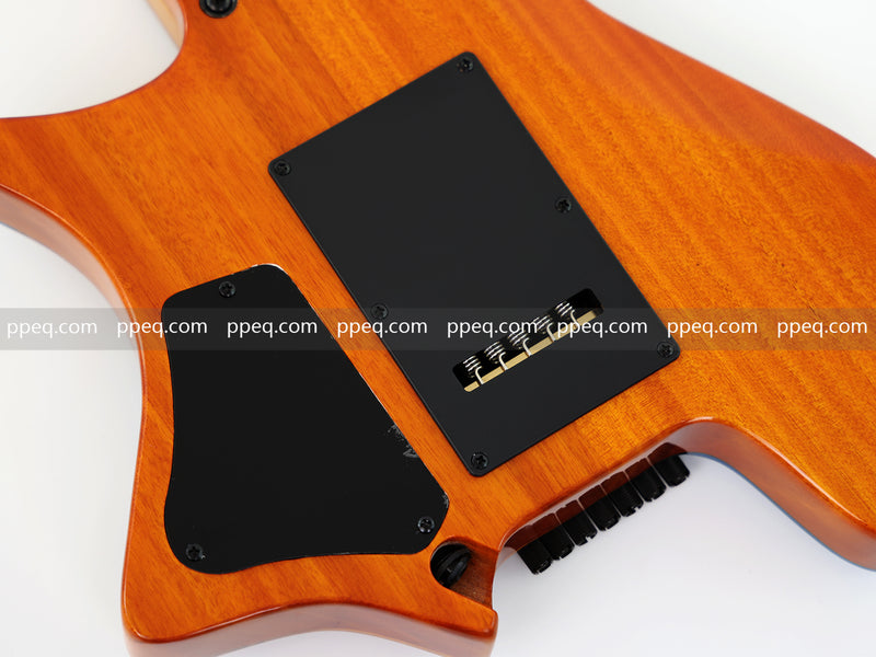 7-String Tapered Neck ResinBurl Body Headless Electric Guitar (PHG-003)