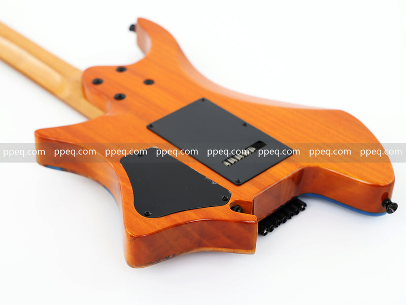 7-String Tapered Neck ResinBurl Body Headless Electric Guitar (PHG-003)