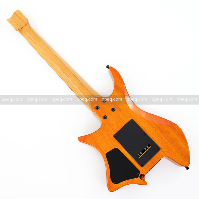 7-String Tapered Neck ResinBurl Body Headless Electric Guitar (PHG-014)