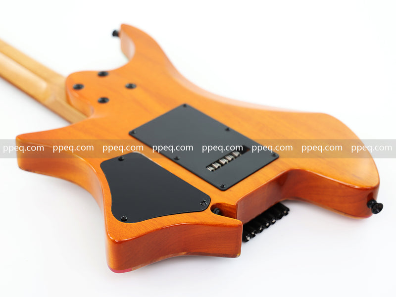 7-String Tapered Neck ResinBurl Body Headless Electric Guitar (PHG-015)