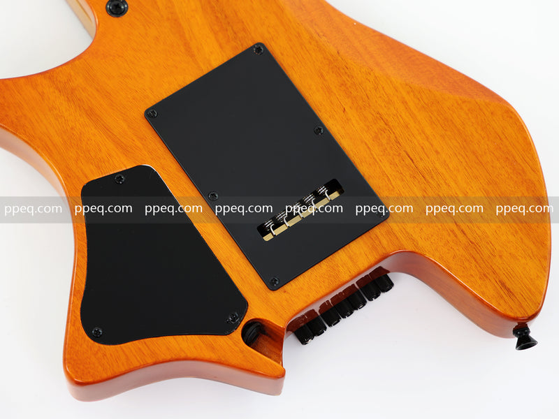 7-String Tapered Neck ResinBurl Body Headless Electric Guitar (PHG-015)