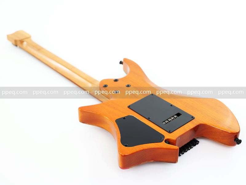 7-String Tapered Neck ResinBurl Body Headless Electric Guitar (PHG-015)