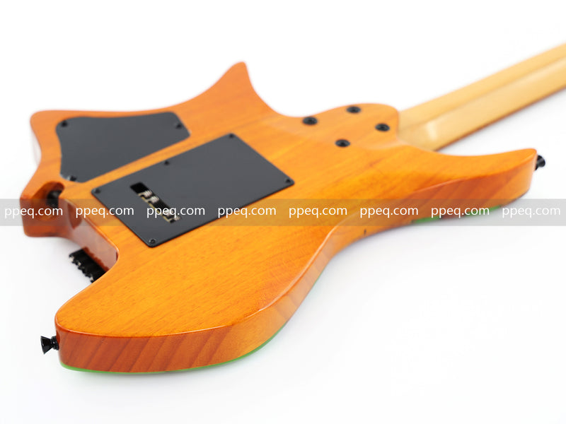 7-String Tapered Neck ResinBurl Body Headless Electric Guitar (PHG-016)
