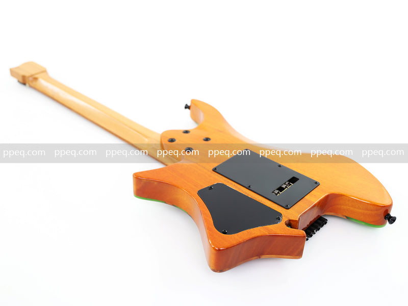 7-String Tapered Neck ResinBurl Body Headless Electric Guitar (PHG-016)