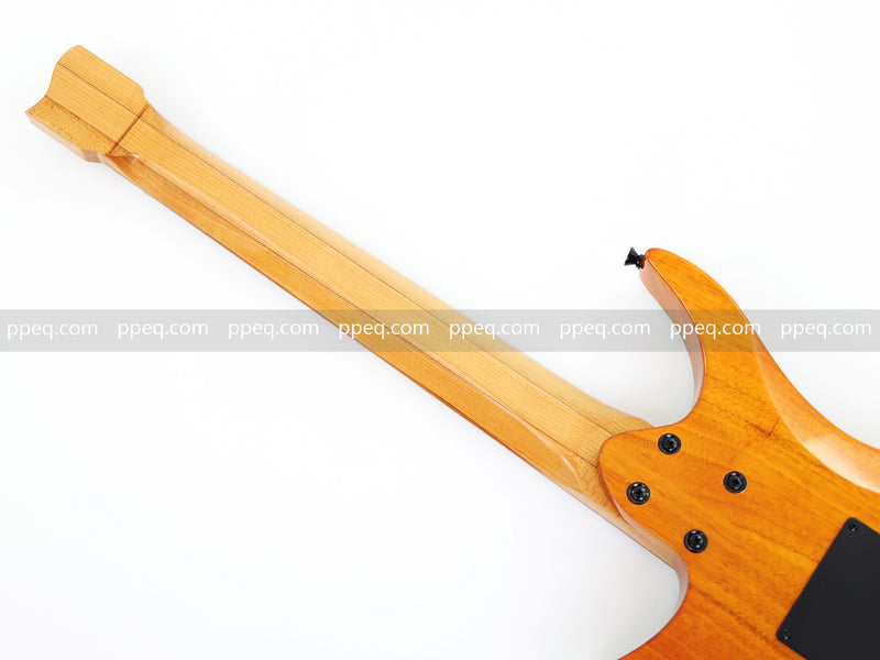 7-String Tapered Neck ResinBurl Body Headless Electric Guitar (PHG-016)