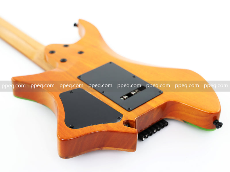 7-String Tapered Neck ResinBurl Body Headless Electric Guitar (PHG-016)