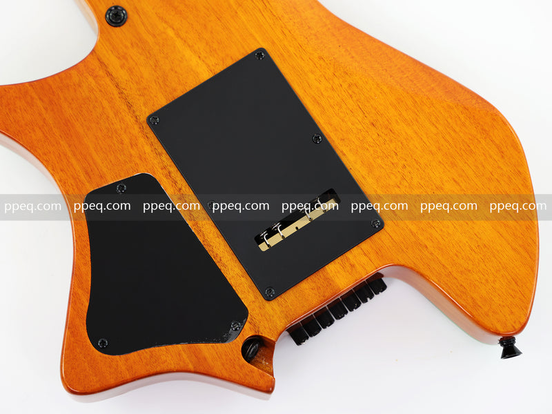 7-String Tapered Neck ResinBurl Body Headless Electric Guitar (PHG-016)