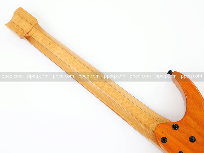 7-String Tapered Neck ResinBurl Body Headless Electric Guitar (PHG-017)