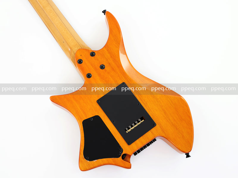 7-String Tapered Neck ResinBurl Body Headless Electric Guitar (PHG-017)