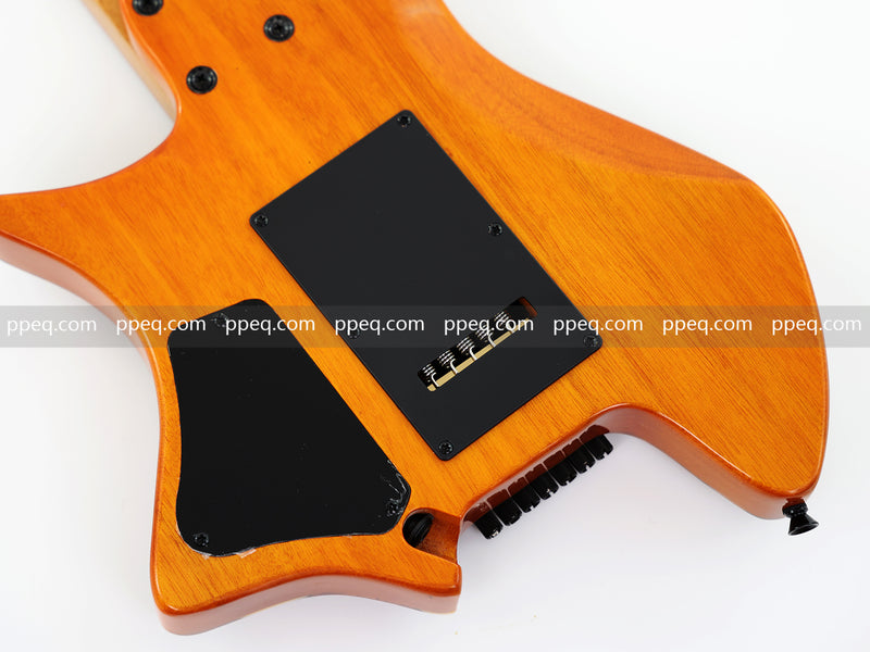 7-String Tapered Neck ResinBurl Body Headless Electric Guitar (PHG-017)