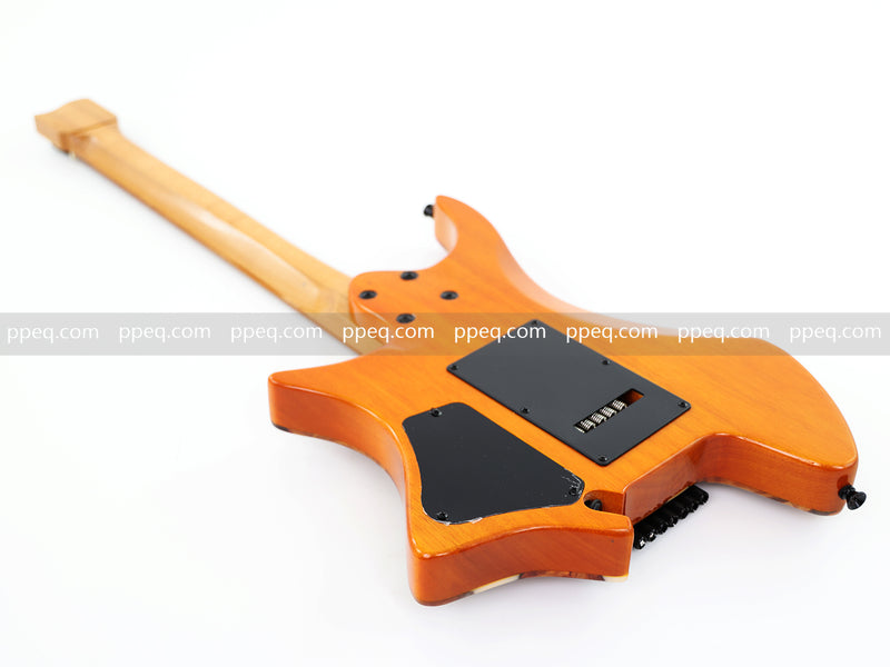 7-String Tapered Neck ResinBurl Body Headless Electric Guitar (PHG-017)