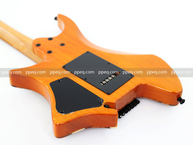 7-String Tapered Neck ResinBurl Body Headless Electric Guitar (PHG-017)