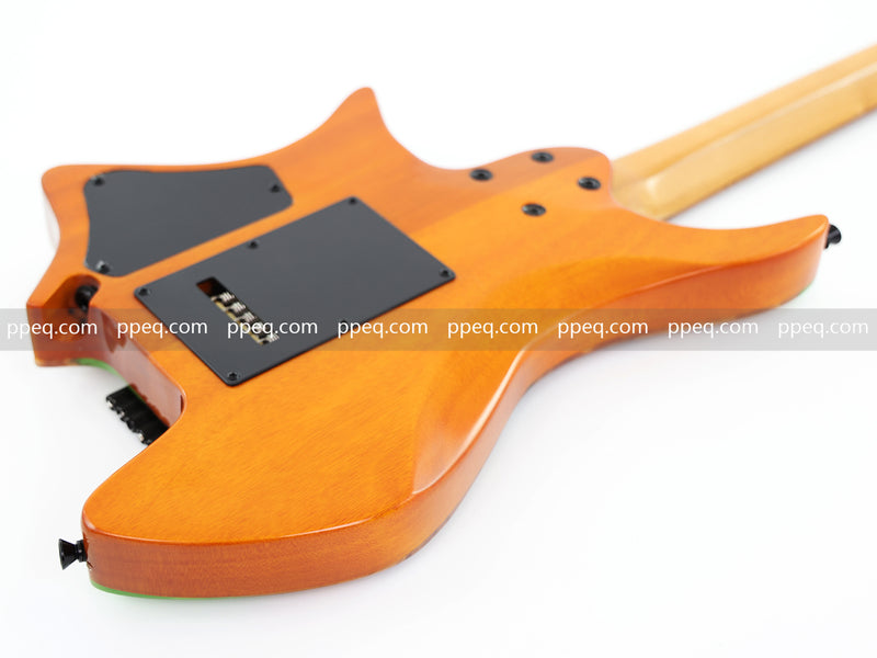 7-String Tapered Neck ResinBurl Body Headless Electric Guitar (PHG-018)