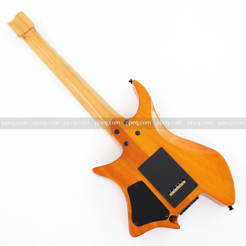 7-String Tapered Neck ResinBurl Body Headless Electric Guitar (PHG-018)