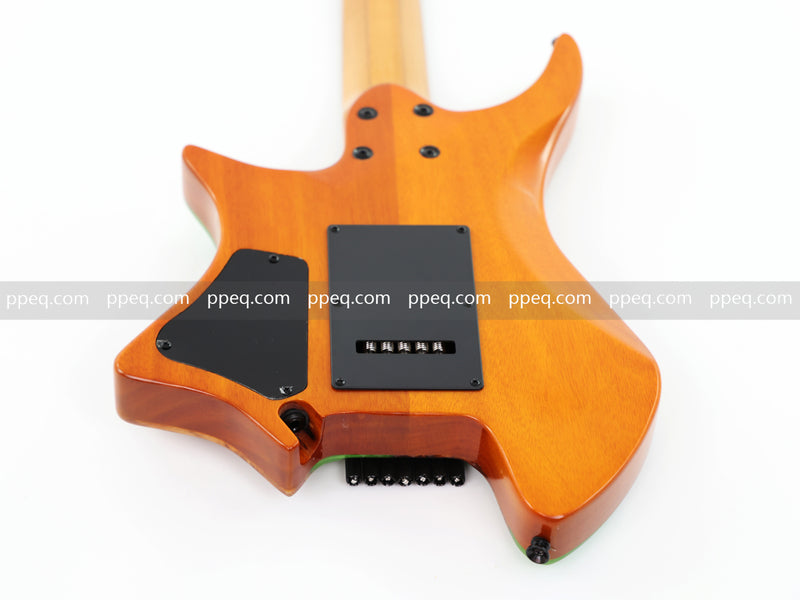 7-String Tapered Neck ResinBurl Body Headless Electric Guitar (PHG-018)
