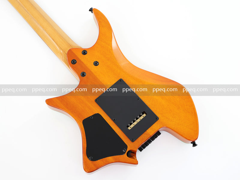7-String Tapered Neck ResinBurl Body Headless Electric Guitar (PHG-018)