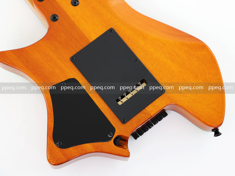 7-String Tapered Neck ResinBurl Body Headless Electric Guitar (PHG-018)