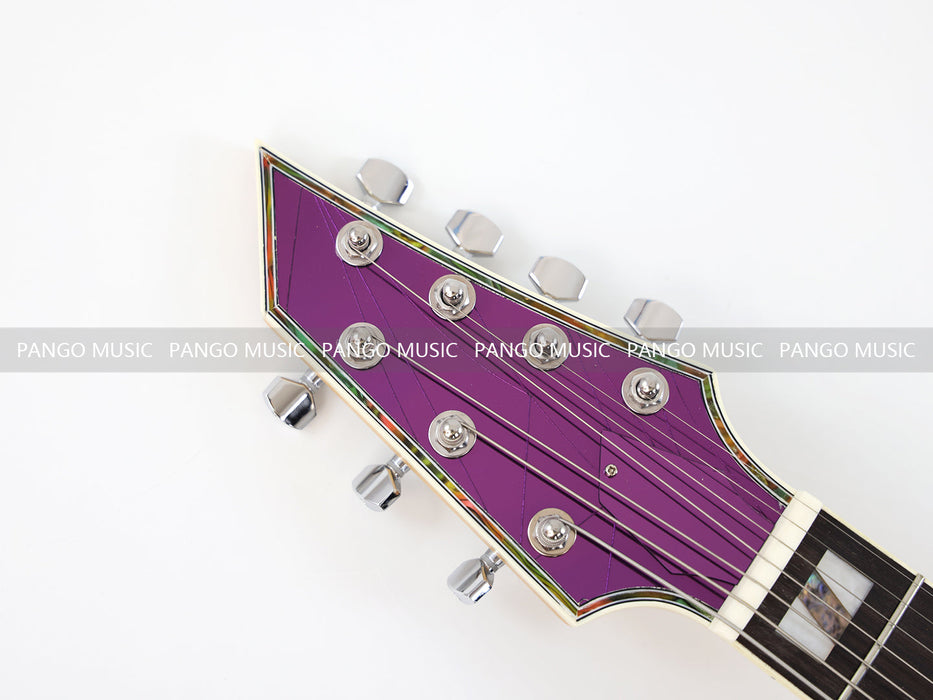 7 Strings Electric Guitar with Cracked Purple Mirror Top (PIB-123)