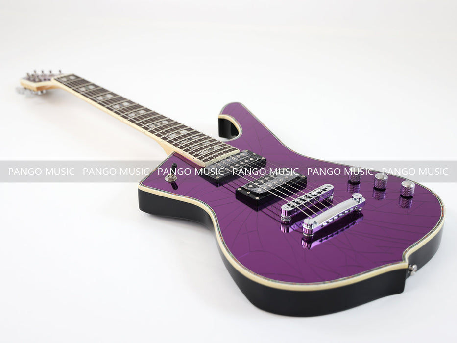 7 Strings Electric Guitar with Cracked Purple Mirror Top (PIB-123)