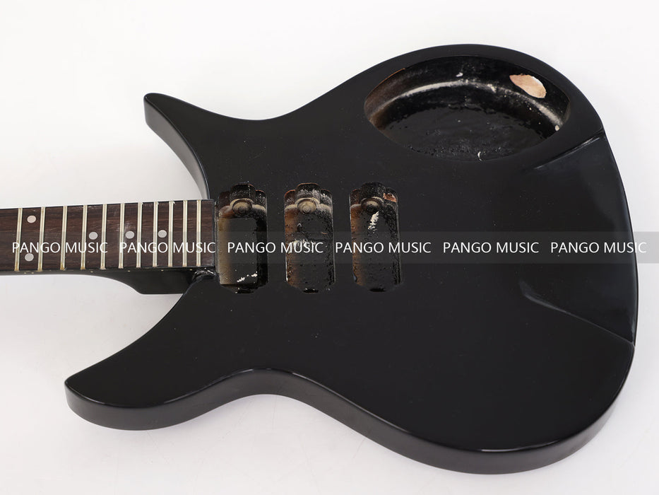 PANGO MUSIC All Black Electric Guitar with No Hardware (GKS-134)