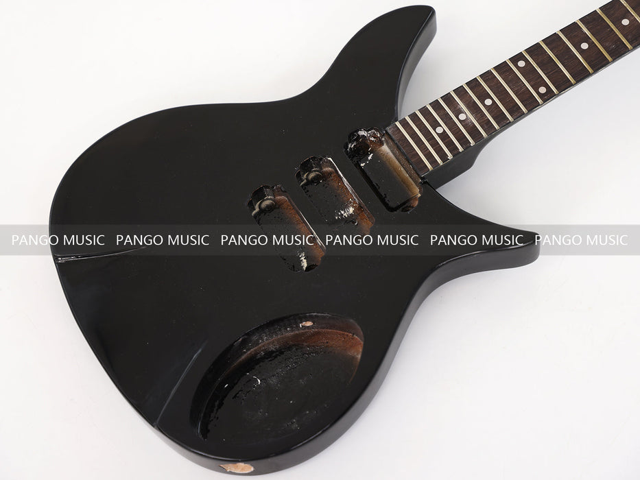 PANGO MUSIC All Black Electric Guitar with No Hardware (GKS-134)