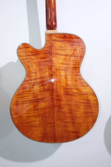 All Handcraft Hollow Body Archtop Cherry Burst Electric Jazz Guitar (PYZ-1831)