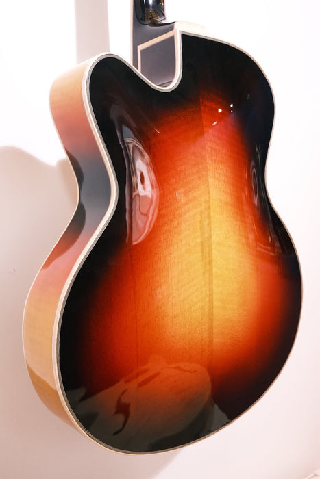 All Handcraft Sunset Color Hollow Body Archtop Electric Jazz Guitar (PYZ-1829)