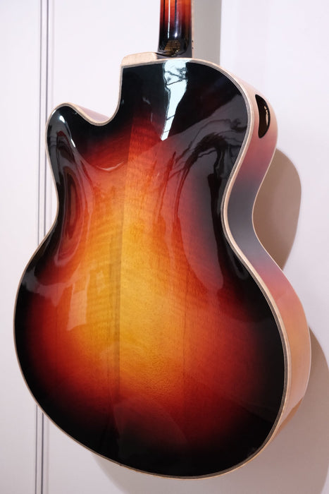 All Handcraft Sunset Color Hollow Body Archtop Electric Jazz Guitar (PYZ-1829)