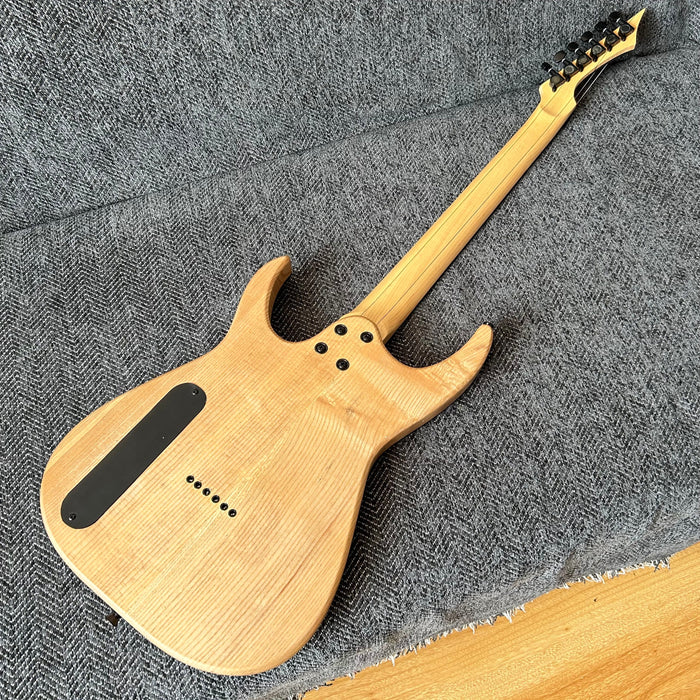 Ash Wood Body Electric Guitar with Burl Maple Top (GKS-004)