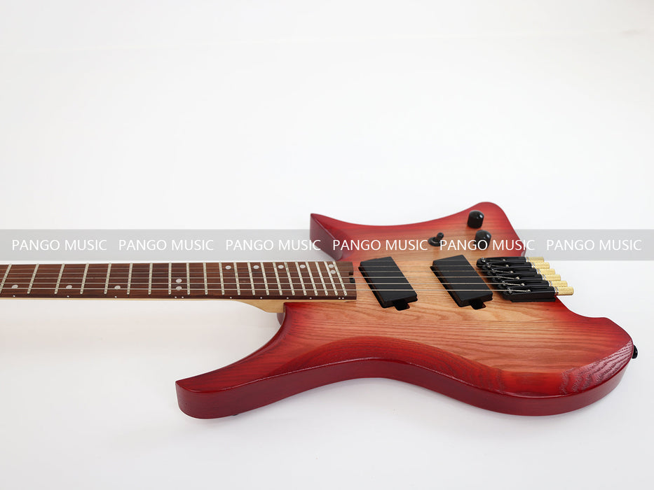 Ash Wood Body Headless Style Electric Guitar (PJX-523)