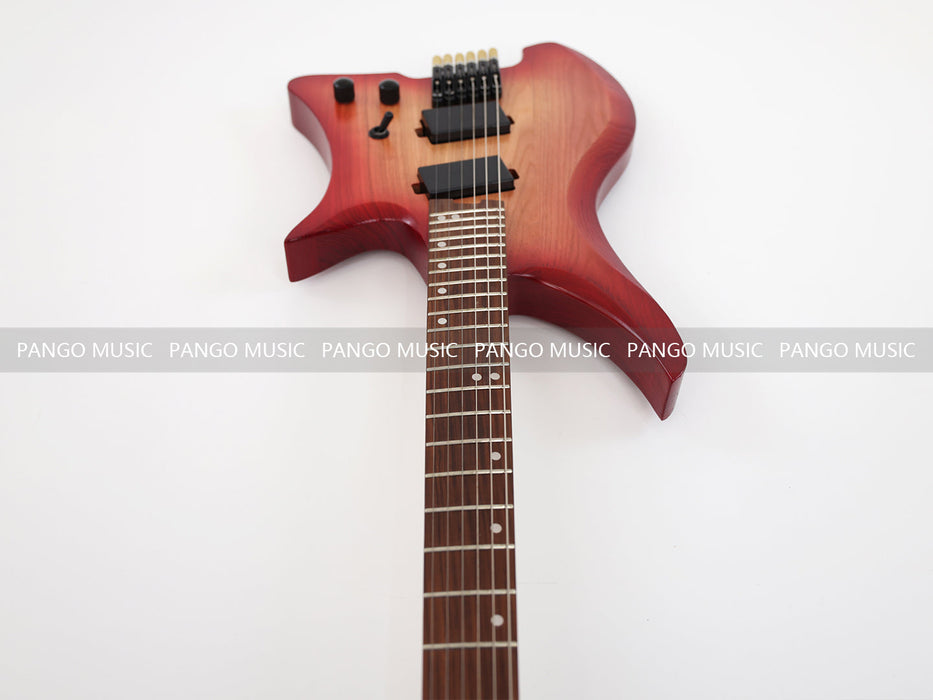 Ash Wood Body Headless Style Electric Guitar (PJX-523)