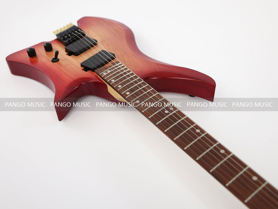 Ash Wood Body Headless Style Electric Guitar (PJX-523)