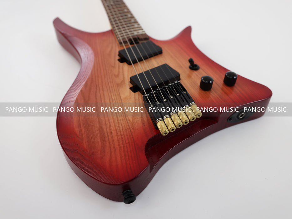 Ash Wood Body Headless Style Electric Guitar (PJX-523)