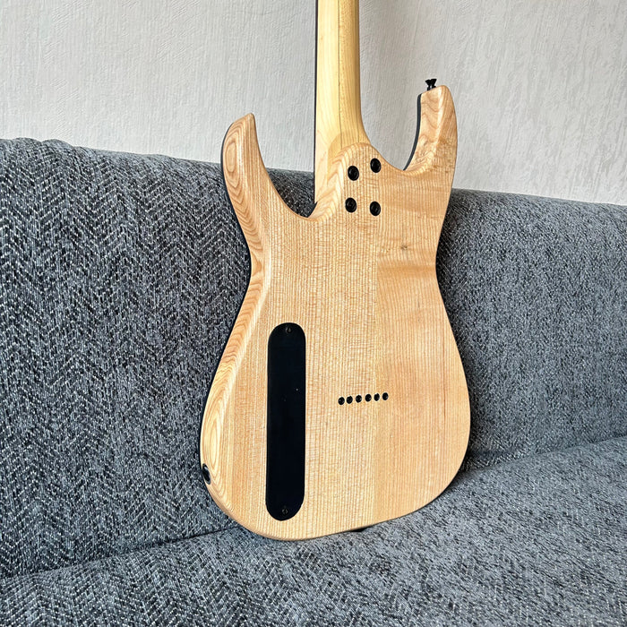 Ash Wood Body Electric Guitar with Burl Maple Top (GKS-004)