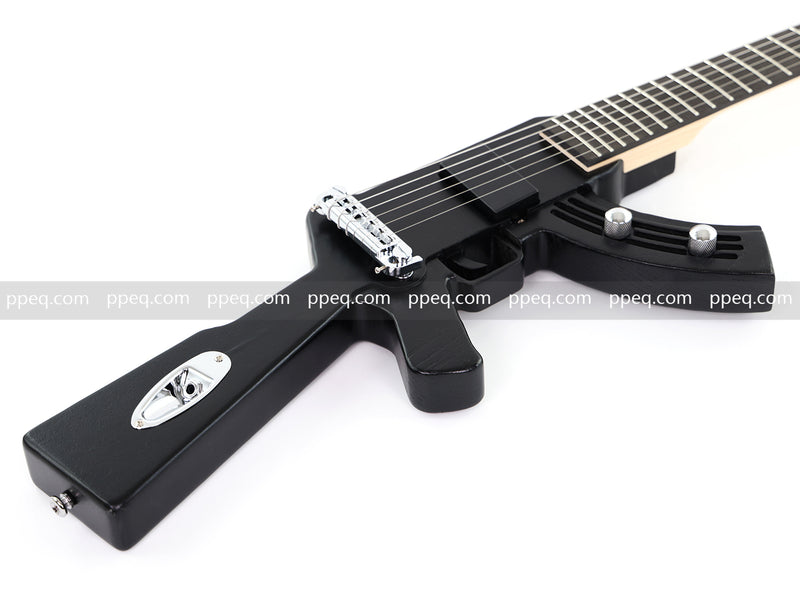 Black AK-47 Gun Shaped Electric Guitar (PQX-125)