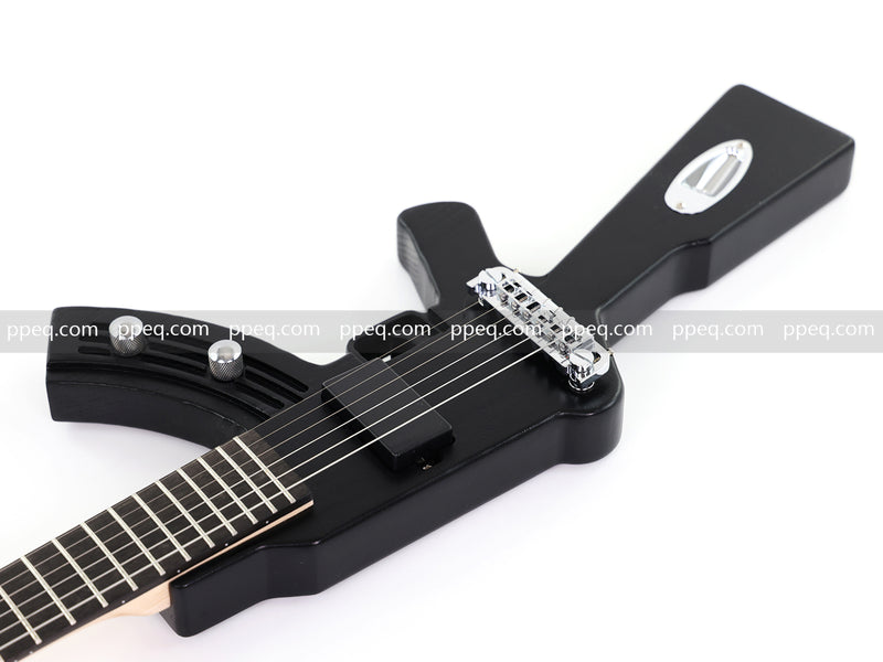 Black AK-47 Gun Shaped Electric Guitar (PQX-125)