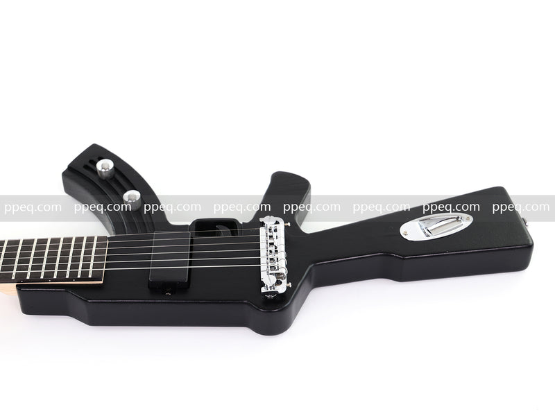 Black AK-47 Gun Shaped Electric Guitar (PQX-125)