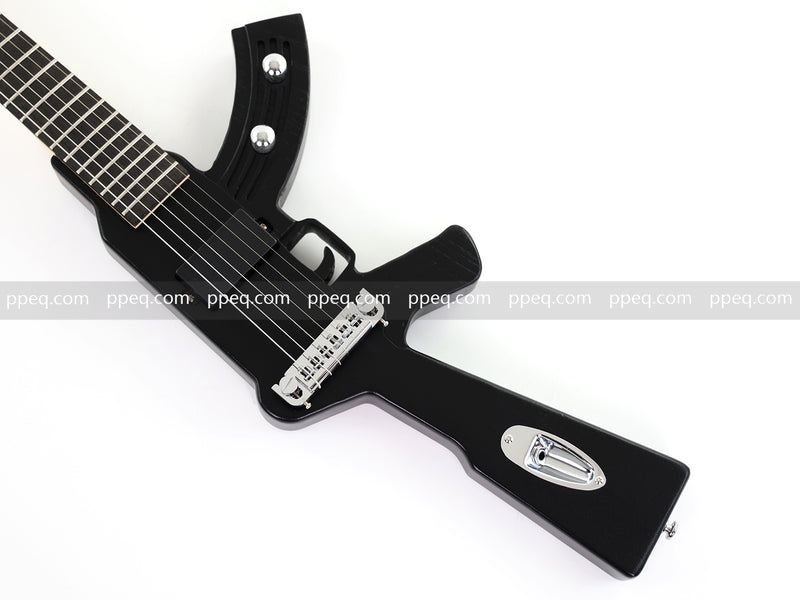 Black AK-47 Gun Shaped Electric Guitar (PQX-125)