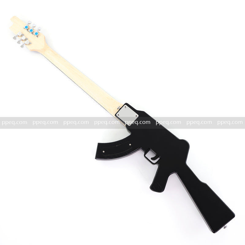 Black AK-47 Gun Shaped Electric Guitar (PQX-125)