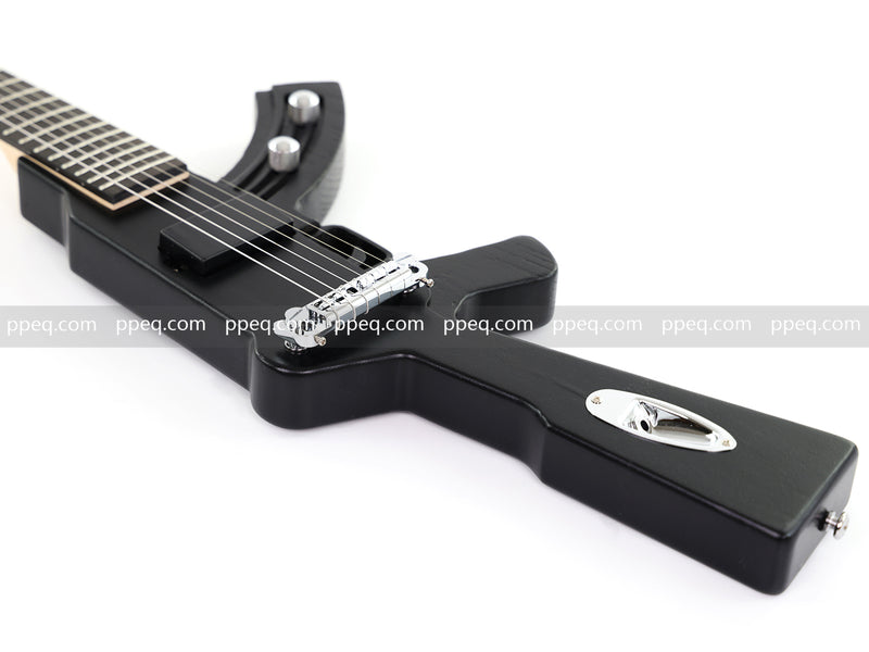 Black AK-47 Gun Shaped Electric Guitar (PQX-125)