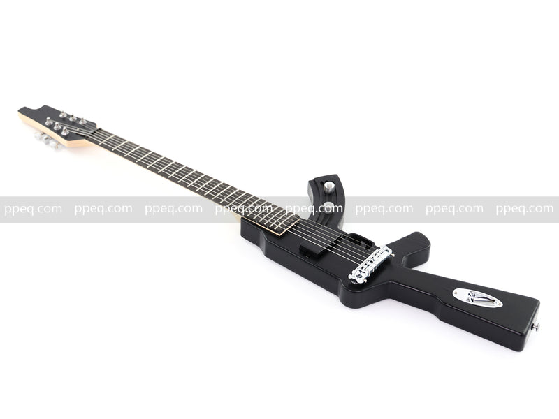 Black AK-47 Gun Shaped Electric Guitar (PQX-125)