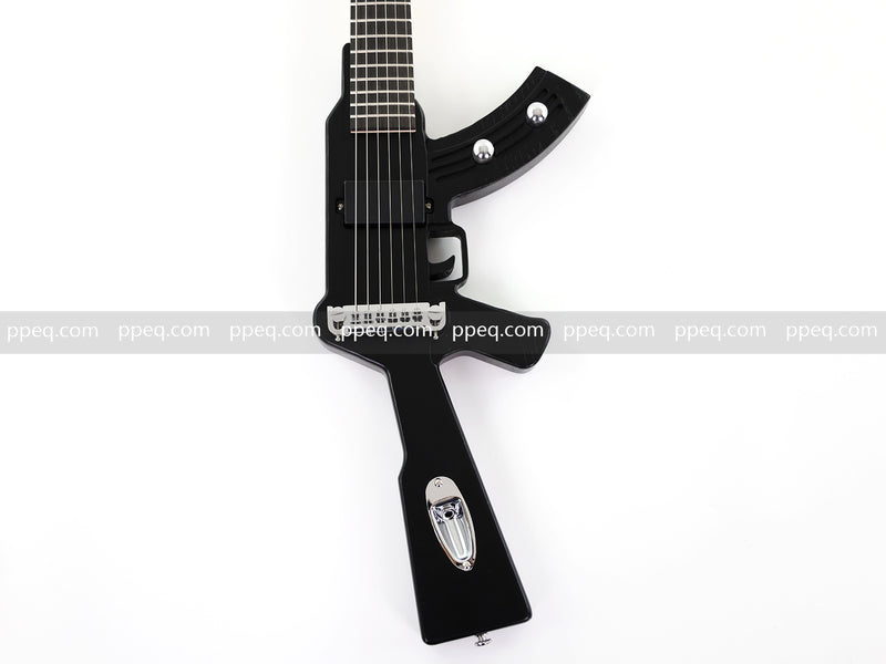 Black AK-47 Gun Shaped Electric Guitar (PQX-125)