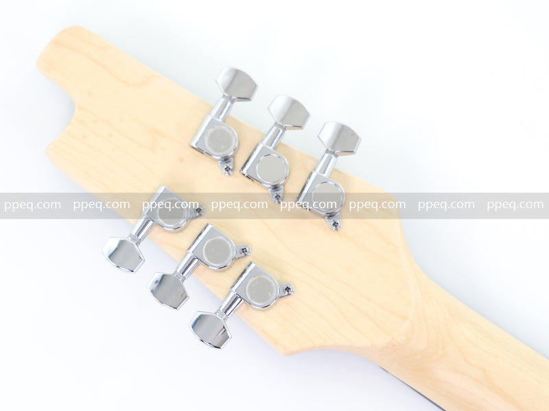 Black AK-47 Gun Shaped Electric Guitar with Red LED Fingerboard Light (PAK-47)