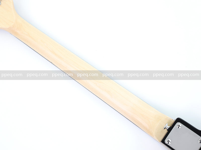 Black AK-47 Gun Shaped Electric Guitar with Red LED Fingerboard Light (PAK-47)