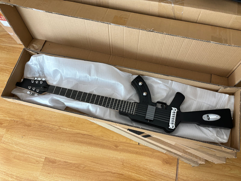 Black AK-47 Gun Shaped Electric Guitar (PQX-125)