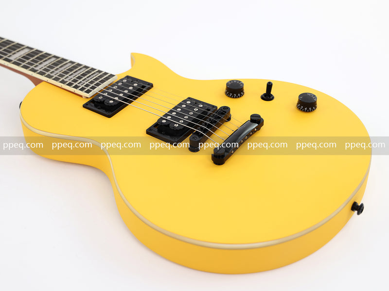 Classic LP Style Single-Cutaway Electric Guitar with Bright TV Yellow Finish (YMZ-258)