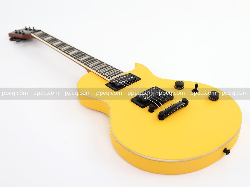 Classic LP Style Single-Cutaway Electric Guitar with Bright TV Yellow Finish (YMZ-258)