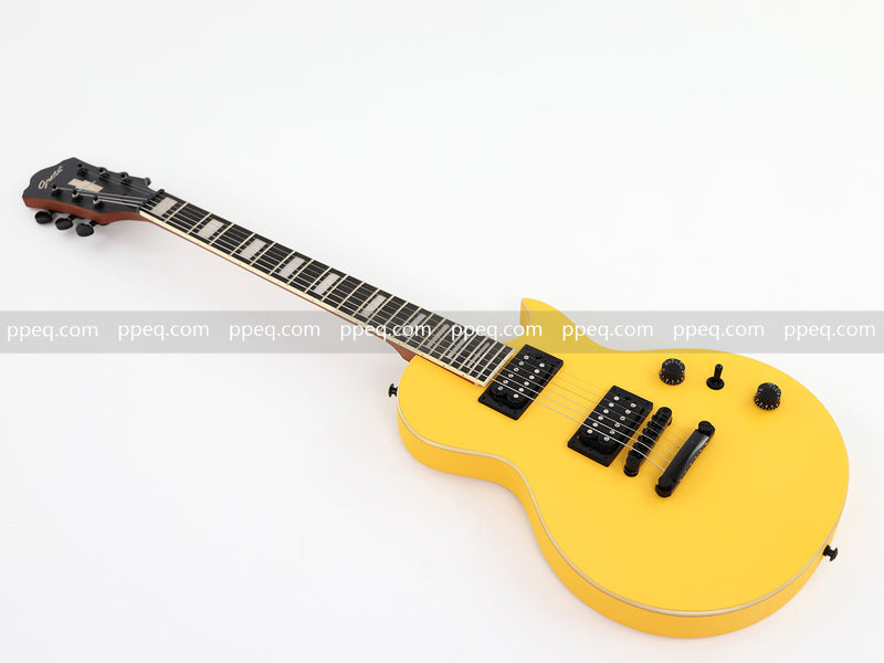 Classic LP Style Single-Cutaway Electric Guitar with Bright TV Yellow Finish (YMZ-258)