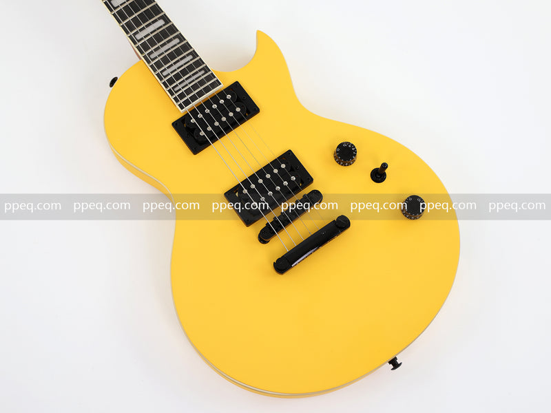 Classic LP Style Single-Cutaway Electric Guitar with Bright TV Yellow Finish (YMZ-258)