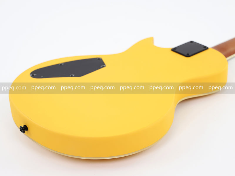 Classic LP Style Single-Cutaway Electric Guitar with Bright TV Yellow Finish (YMZ-258)